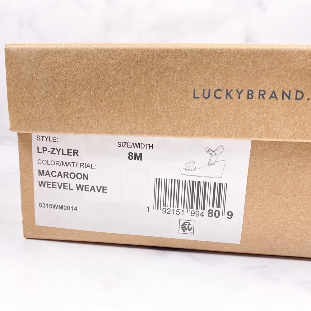 NIB Lucky Brand Zyler Platform Wedge Sandal
